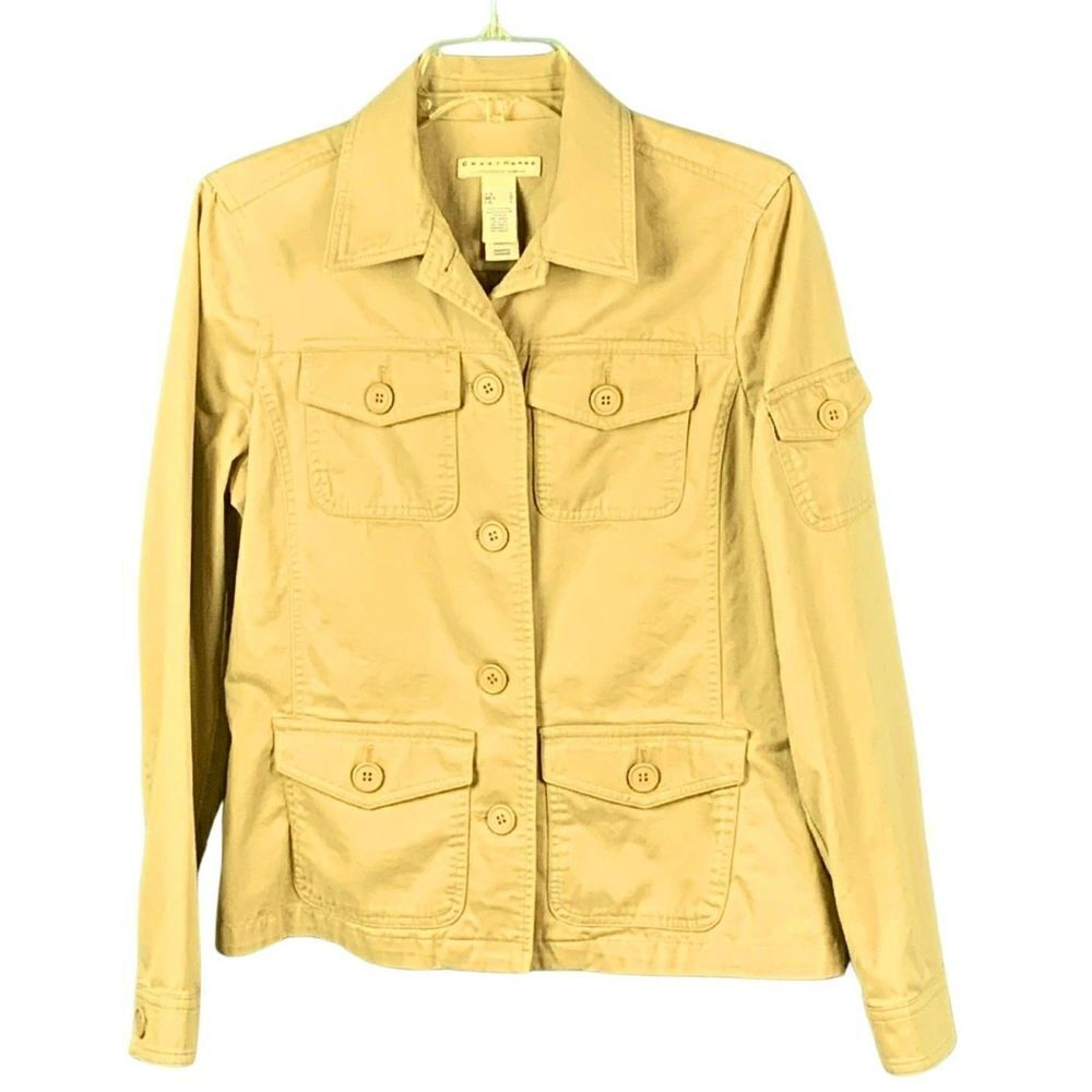 Crazy Horse Liz Claiborne Co Teen's Light Brown Denim Blazer Jacket, Size Large